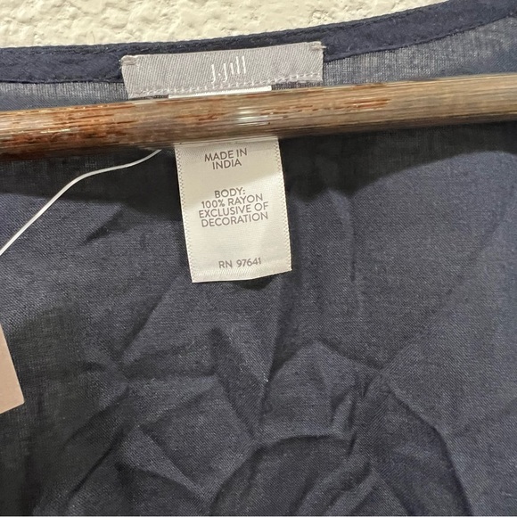 J.Jill open front embroidered ruana Kimono Size S-L - Picture 3 of 7